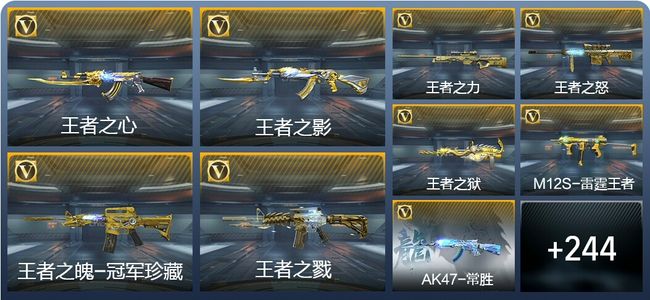 穿越火线：枪战王者V8 30王者武器 253英雄武器 14英雄角色 572万化 枪皇SS