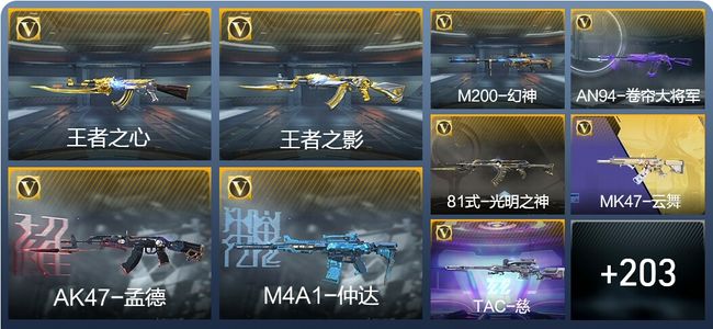 穿越火线：枪战王者17王者武器 212英雄武器 8英雄角色 413万化 枪圣SS