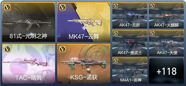 穿越火线：枪战王者3王者武器 127英雄武器 2英雄角色 173万化 专家S