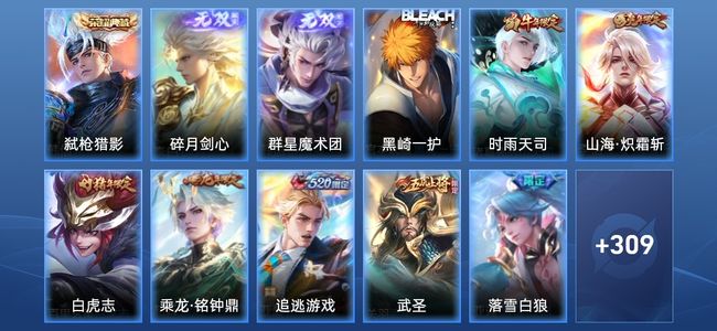 王者荣耀V8 1典藏 19传说 92史诗 320皮肤 124英雄 无双王者
