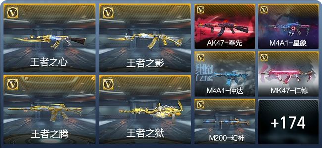 穿越火线：枪战王者V7 21王者武器 204英雄武器 7英雄角色 380万化 枪圣SSS