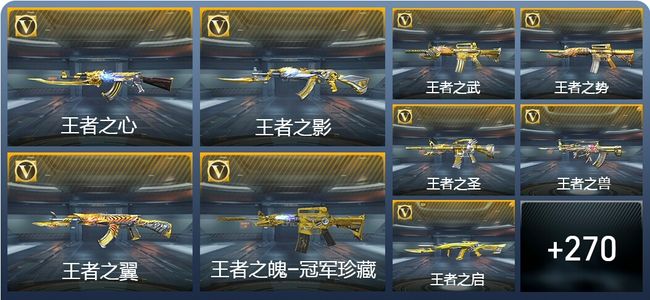 穿越火线：枪战王者V10 35王者武器 301英雄武器 18英雄角色 638万化 大师SS