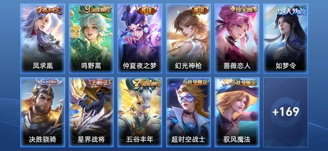 王者荣耀V6 4传说 56史诗 185皮肤 123英雄 至尊星耀I