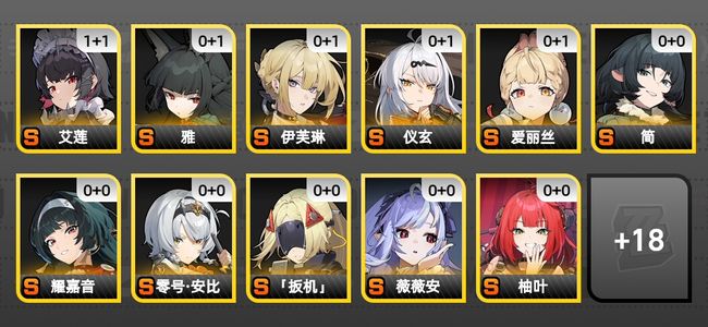 绝区零30黄 23角色黄 17S角色 7S音擎 13S邦布 女主 60