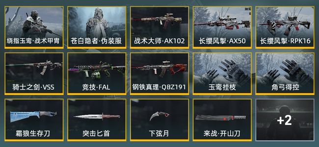 暗区突围库存价值8.5M 2手套 6近战武器 2金套装 6金枪皮 信誉5级 专家
