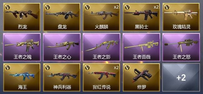 穿越火线（CF）5王者武器 15V武器 9皮肤 可排位 新锐