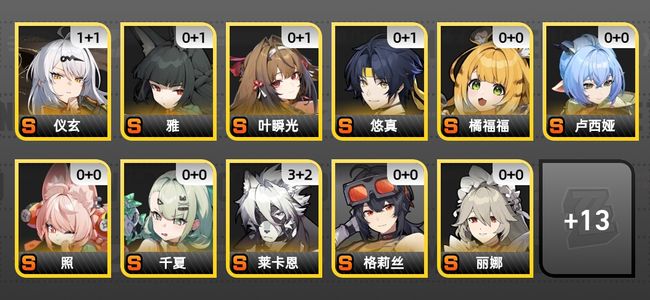 绝区零22黄 16角色黄 12S角色 5S音擎 9S邦布 女主 56