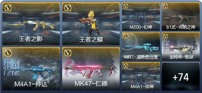 穿越火线：枪战王者V2 5王者武器 100英雄武器 136万化 枪神