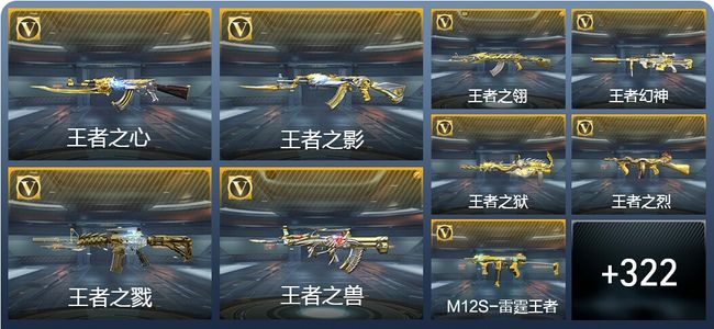 穿越火线：枪战王者25王者武器 331英雄武器 11英雄角色 629万化 专家S