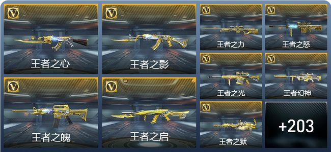 穿越火线：枪战王者V8 25王者武器 212英雄武器 5英雄角色 466万化 枪王SS