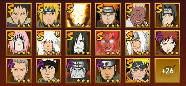 火影忍者V8 12S忍 31A忍 140忍 1712S碎片 17通灵 600W战力 中忍