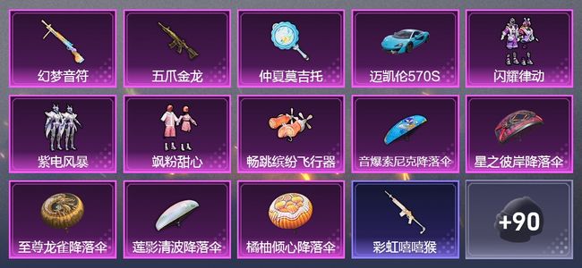 和平精英1载具 3升级枪 3粉装 44套装 23200热力 1印记
