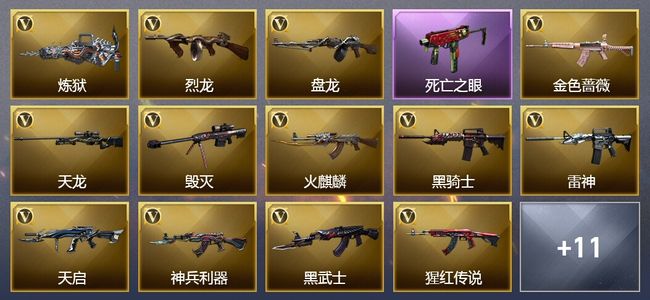 穿越火线（CF）2王者武器 82V武器 6V角色 6皮肤 可排位