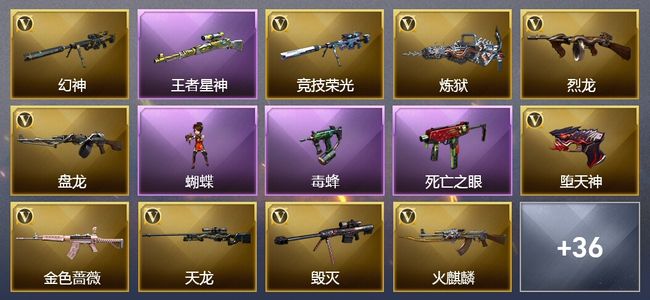 穿越火线（CF）9王者武器 5炫金武器 98V武器 9V角色 9皮肤 可排位
