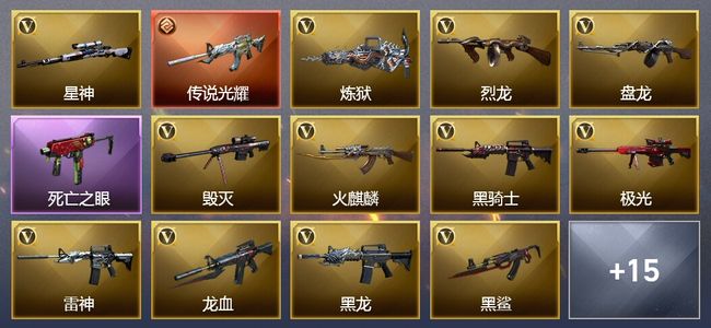穿越火线（CF）1传说武器 1王者武器 48V武器 6V角色 8皮肤 可排位