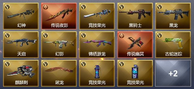 穿越火线（CF）2传说武器 6王者武器 19V武器 2V角色 2皮肤 可排位