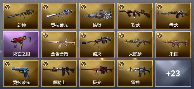 穿越火线（CF）8王者武器 73V武器 5V角色 9皮肤 可排位