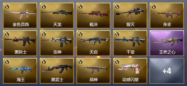 穿越火线（CF）1王者武器 23V武器 1皮肤 可排位