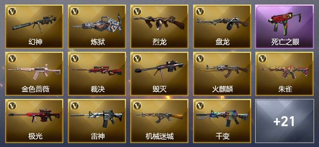 穿越火线（CF）3王者武器 4炫金武器 66V武器 2V角色 3皮肤 可排位
