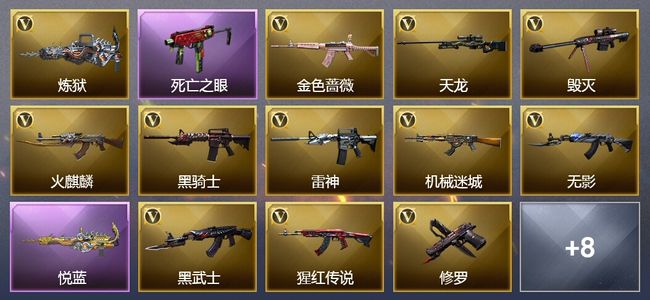 穿越火线（CF）2王者武器 24V武器 8V角色 7皮肤 可排位