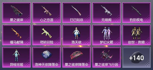 和平精英7升级枪 4粉装 3尾迹 95套装 43360热力 6印记