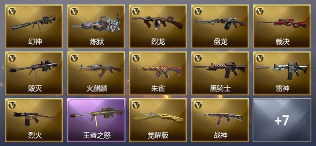 穿越火线（CF）2王者武器 22V武器 10V角色 1皮肤 可排位