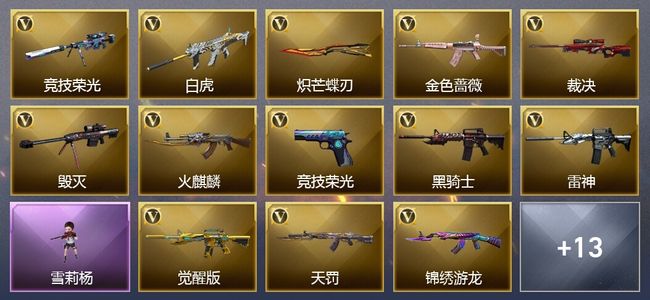 穿越火线（CF）2王者武器 54V武器 30V角色 17皮肤 可排位