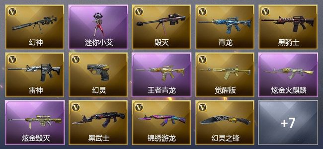 穿越火线（CF）2王者武器 2炫金武器 20V武器 16V角色 8皮肤 可排位
