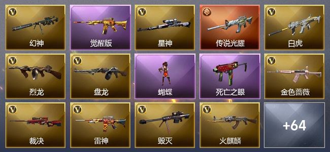 穿越火线（CF）0传说角色 1传说武器 19王者武器 4炫金武器 48V武器 31V角色 24皮肤 可排位 无