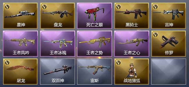 穿越火线（CF）0传说角色 0传说武器 4王者武器 0炫金武器 13V武器 8V角色 1皮肤 可排位 无