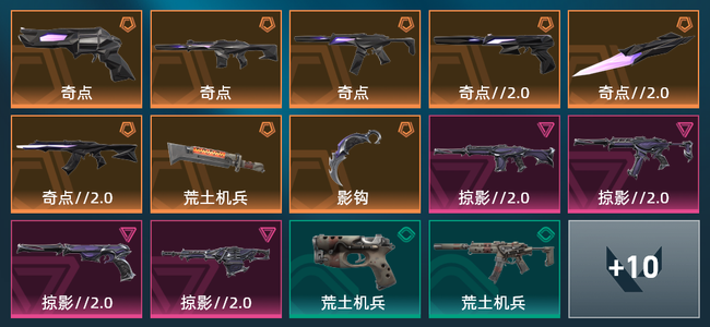 无畏契约8橙皮 4紫皮 24皮肤 19470皮肤总价值 440已用源晶 青铜