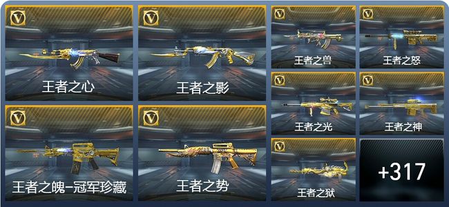 穿越火线：枪战王者V9 29王者武器 348英雄武器 12英雄角色 605万化 大师S