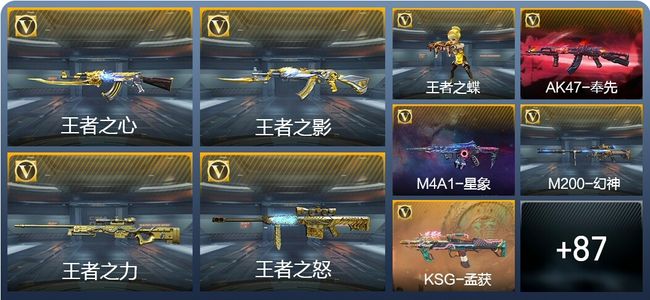 穿越火线：枪战王者9王者武器 96英雄武器 6英雄角色 151万化 专家S