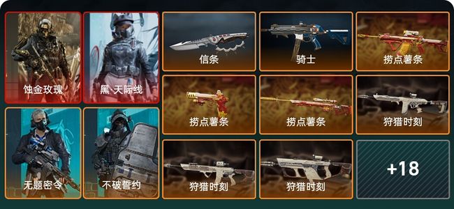 三角洲行动总资产22.7M 6干员外观 1近战 25传说枪械 烽火：三角洲巅峰 战场：军士长