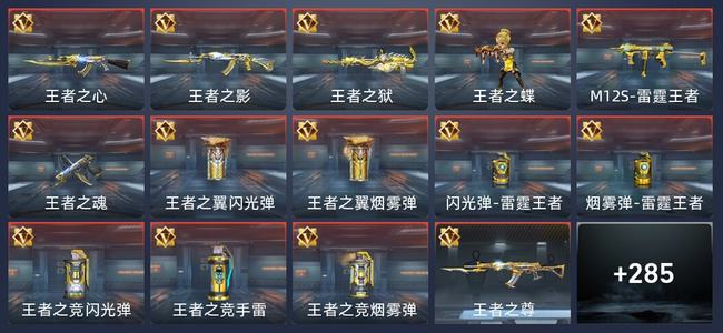 穿越火线：枪战王者V5 15王者 293英雄武器 6英雄角色 476万化 专家S