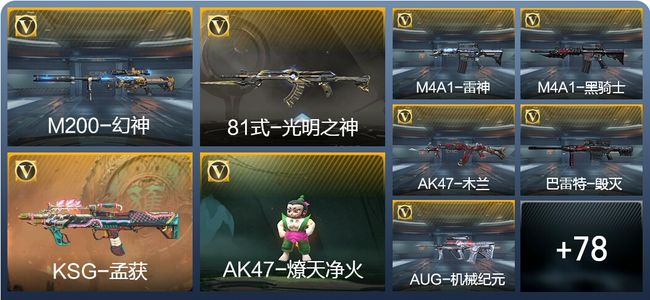 穿越火线：枪战王者87英雄武器 4英雄角色 115万化 专家