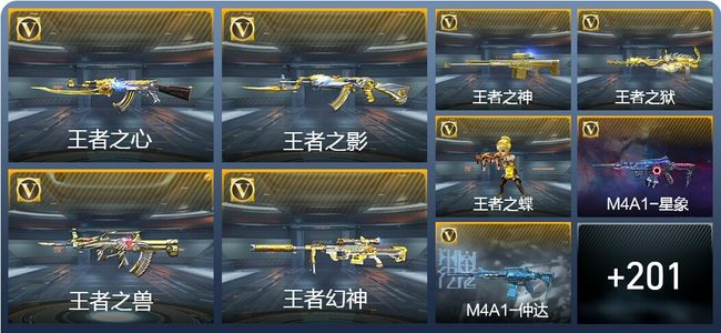 穿越火线：枪战王者16王者武器 210英雄武器 11英雄角色 464万化 专家S