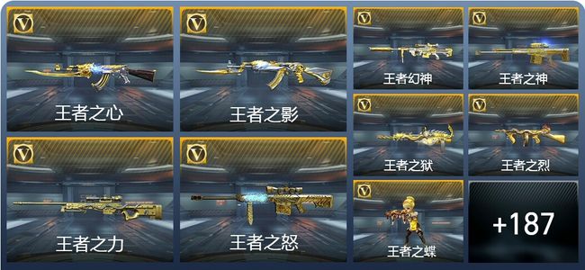 穿越火线：枪战王者15王者武器 196英雄武器 6英雄角色 387万化 专家S