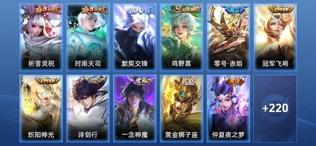 王者荣耀V7 15传说 61史诗 235皮肤 121英雄 荣耀王者