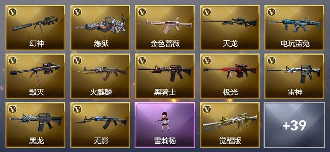 穿越火线（CF）2炫金武器 50V武器 5V角色 14皮肤 可排位 新锐