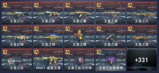 穿越火线：枪战王者25王者 335英雄武器 10英雄角色 673万化 枪皇S