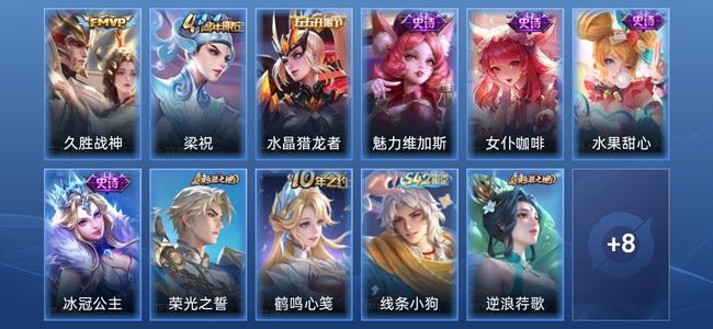 王者荣耀【抢先服】1传说 19皮肤 永恒钻石II