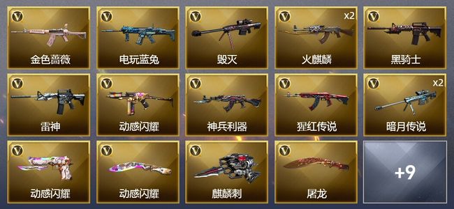 穿越火线（CF）20V武器 8皮肤 可排位 传奇