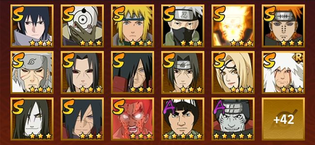 火影忍者V11 16S忍 43A忍 200忍 2569S碎片 16通灵 800W战力 前500名 上忍