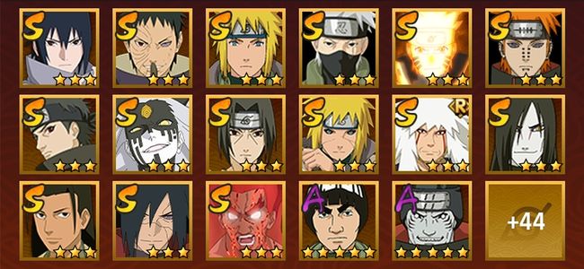 火影忍者V11 19S忍 42A忍 206忍 2327S碎片 18通灵 900W战力 前1000名 中忍