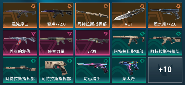 无畏契约5橙皮 3紫皮 24皮肤 12520皮肤总价值 545已用源晶 白银