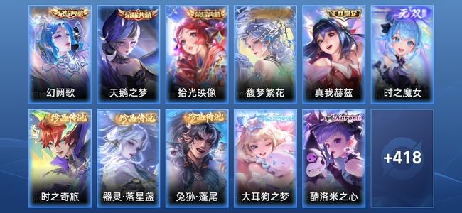 王者荣耀V10 3典藏 2无双 33传说 145史诗 431皮肤 至尊星耀IV
