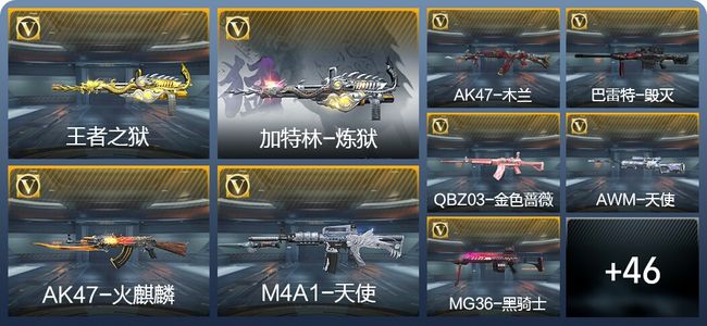 穿越火线：枪战王者V1 3王者武器 65英雄武器 专家S