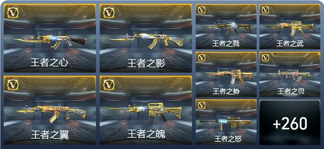 穿越火线：枪战王者V9 42王者武器 269英雄武器 14英雄角色 536万化 大师