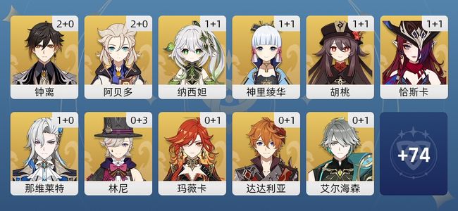 原神97黄 70角色黄 27武器黄 40五星角色 25五星武器 男主 60级